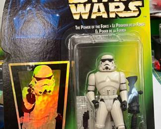 Star Wars Power of the Force Stormtrooper TriLingual Card Action Figure AAA2524 $39.99