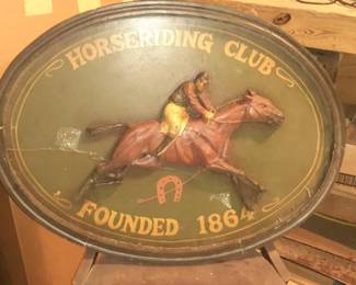 LG0008 Horse Riding Club Founded 1864 Tavern Pub Bar Sign $200.00