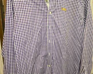 LSU Men s Long Sleeve Checkered Shirt SIZE Large JEN8015 $15.99