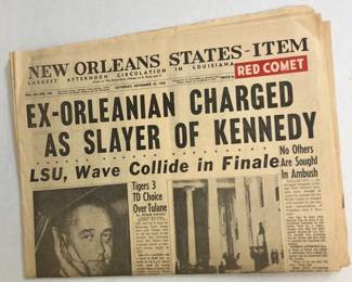 November 23, 1963 New Orleans StatesItem Newspaper Complete AAA2542 $124.99 1