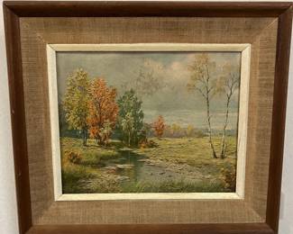 Tranquil Landscape Framed Textured Print AAA2254 $40.00