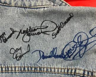 the Osmonds Autographed Denim Vest Size M AAA2334 $70.00