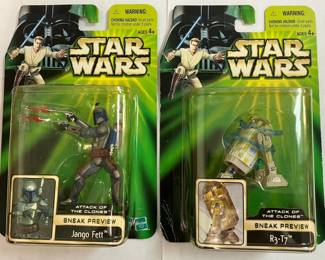 STar Wars Sneak Preview R3T7  Jango Fett Action Figures AAA2512 $29.99