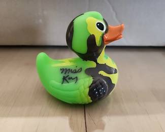 fa9352 3 Inch Camouflage Rubber Duck Autographed by Miss Kay Robertson Duck Dynasty $99.99