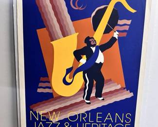 1979 New Orleans Jazz and Heritage Festival Poster 10th Anniversary BR2407 $299.99  - AAA Vintage 9017 Airline HWY New Orleans, LA 70118 Hours 10-4 Monday - Saturday
