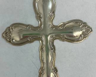 Gorham Sterling Silver Rose Tiara Cross Ornament AAA2489 $85.00