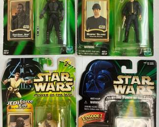 Star Wars Action Figure Bundle Aunt Beru, Quigon Jinn, Guard  Raider AAA2537 $49.99 