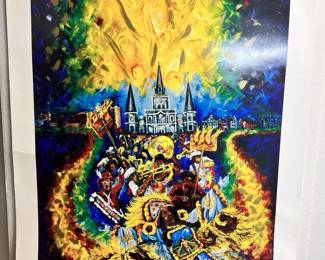 FRENCHY NOLA LUV Pencil Signed Print 2008 BR2414 $200.00  - AAA Vintage 9017 Airline HWY New Orleans, LA 70118 Hours 10-4 Monday - Saturday