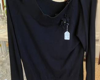 Attention Black XL Boatneck Sweater AAA2589 $15.00 9017 Airline HWY New Orleans LA 70118 By Appointment 10-4 M-S
