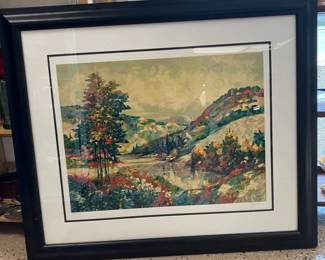 Afternoon Colors Signed, 335/350 & Framed Seriograph by Alex Perez AAA2629 $795.00