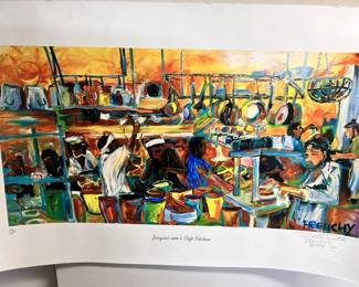FRENCHY JacquesImo s Cafe Kitchen Signed  Number 48 500 Print BR2415 $499.99  - AAA Vintage 9017 Airline HWY New Orleans, LA 70118 Hours 10-4 Monday - Saturday