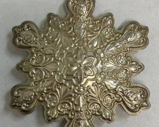 2003 Towle Old Master Sterling Silver Snowflake Ornament AAA2503 $70.00
