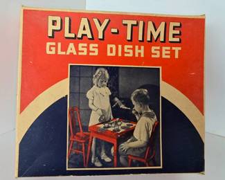 Vintage Akro Agate Playtime Children s Dish Set JEN8013 $63.99