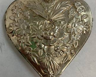 2010 Kirk Stieff Sterling Silver 2nd Edition Repousse Heart Ornament AAA2495 $75.00