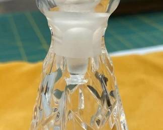 Vtg Vanity Waterford Crystal Lismore Perfume Bottle with Dauber 5 AAA2374 $65.00