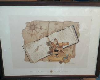 LG0012 World Traveler Art Art Framed Tavern Pub Bar Sign $50.00
