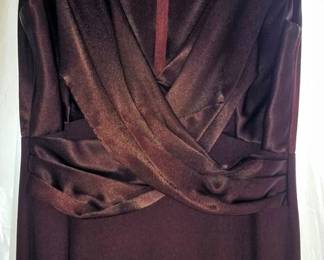 JEN8045 Long Sleeveless Maroon Evening Special Occasion Dress Size 8. $50.00 