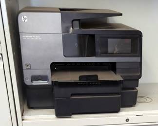 HP Officejet Pro 8630 All In One Printer, And Assorted Office Supplies And Electronics