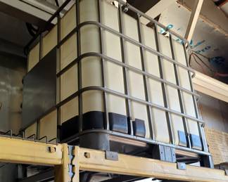Intermediate Bulk Container With Custom Built Spiggot, Mobil 1240 Remnants