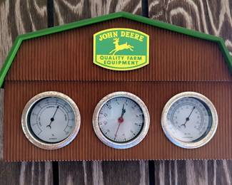 John Deere Barn Shaped Weather Station, 16.5" X 10"