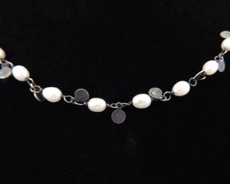 .925 Sterling Silver SILPADA Pearl Necklace