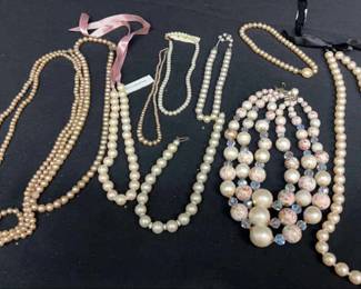 Ladies Pearl Necklaces includes Liz Claiborne