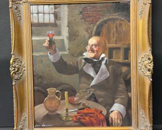 Beautifully Framed Vintage Painting Signed By Unknown Artist