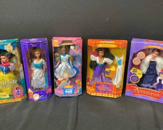 Lot Of 5 Disney Dolls