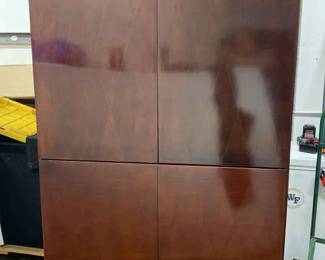 85 Tall Wooden Entertainment Cabinet