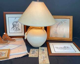 Native American Pictures, Lamp, And More