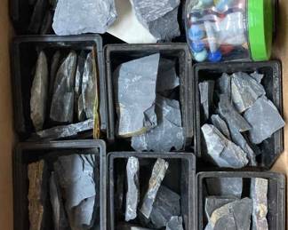 Box Of Rocks And Marbles