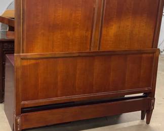 Mid Century Modern Wood Bed IncludesHeadboard, Footboard, And Rails
