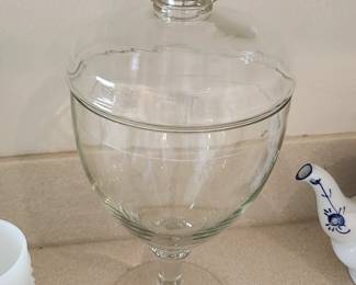 Casabahce Vintage Glass Apothecary Jar w/ Lid Made in Turkey