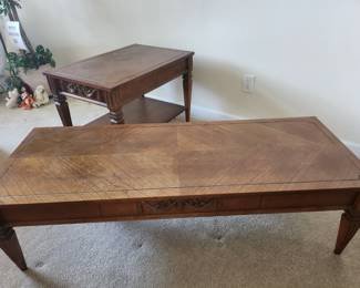 Vintage Mid Century Coffee and Side Table