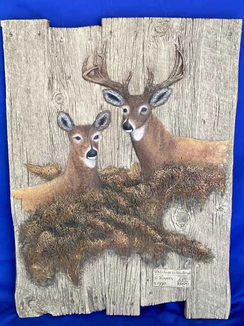 001 Whitetail In The Brush LE By George Turner