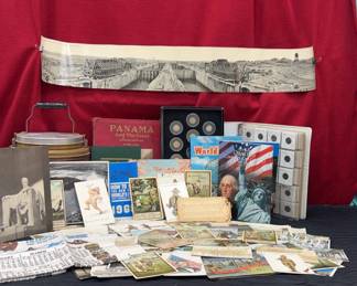Vintage Travel And Coin Collections