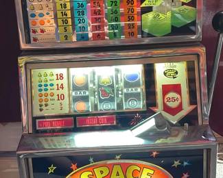 Space Jet Bell, Super Progressive Slot Machine by Alstate Coin Machine Co.