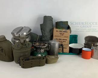 Vintage Military Surplus Camping Gear & More