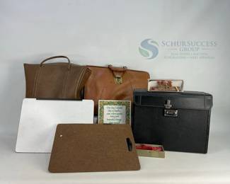Vintage Leather Document Cases, Wax Seal Sticks