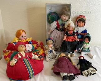 Collectible Dolls in Traditional European Attire, Schneider Germany