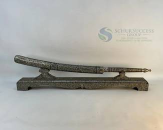 Decorative Sword with Intricate Inlay