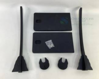 Black Metal Monitor Stand, Approx. 18" Width, with Base Plates