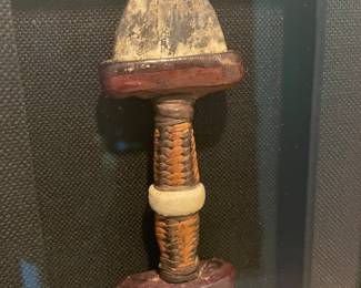 $250 EACH. TWO (2) Sudanese Arm Dagger mounted in shadow box frames