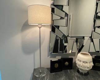 150. PR. TWO (2) Buffett lamps $150 “perpetual face” vase