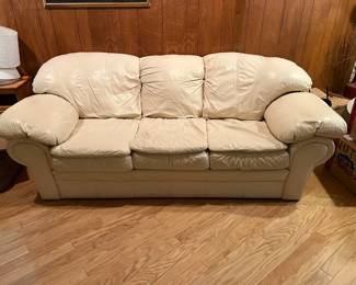 Leather sofa. Has matching chair,