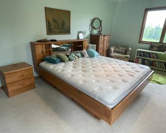King sized mattress with headboard and bedframe - available for pre-sale purchase