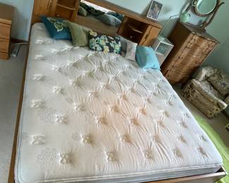 King sized mattress with headboard and bedframe - available for pre-sale purchase
