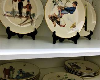 Norman Rockwell Gorham Plates! Many in boxes!