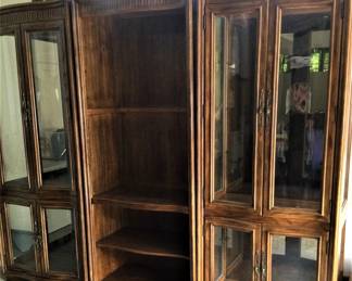 Three Piece Display Cabinet