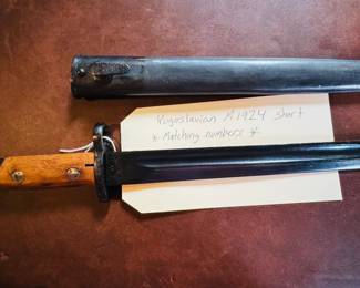 Yugoslavian M1924 short
Matching numbers